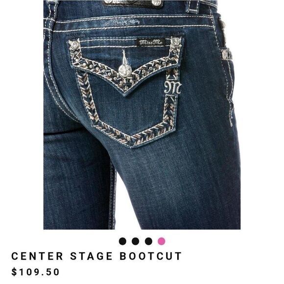 NWT Miss Me Center Stage Super Short Cutoff Jean Shorts - Size 24 - Picture 13 of 13